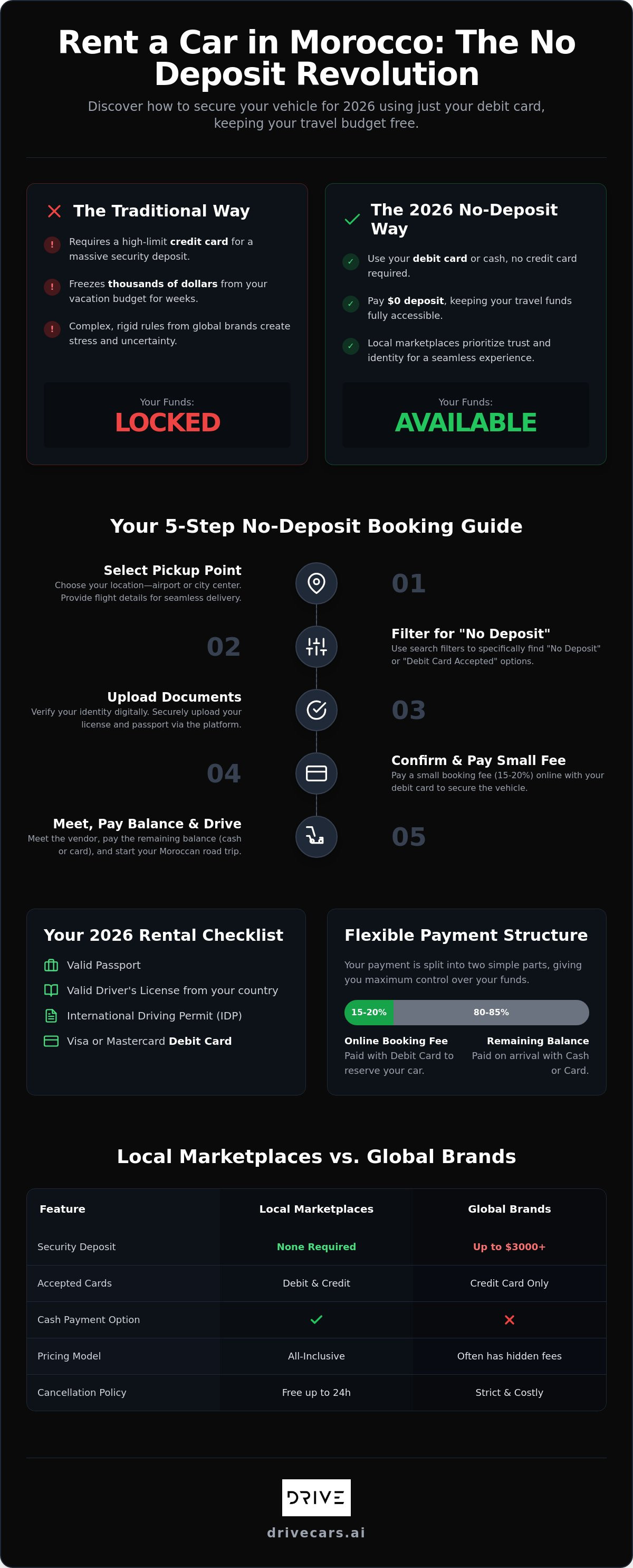 How to Rent a Car in Morocco Without a Credit Card: The 2026 How-To Guide