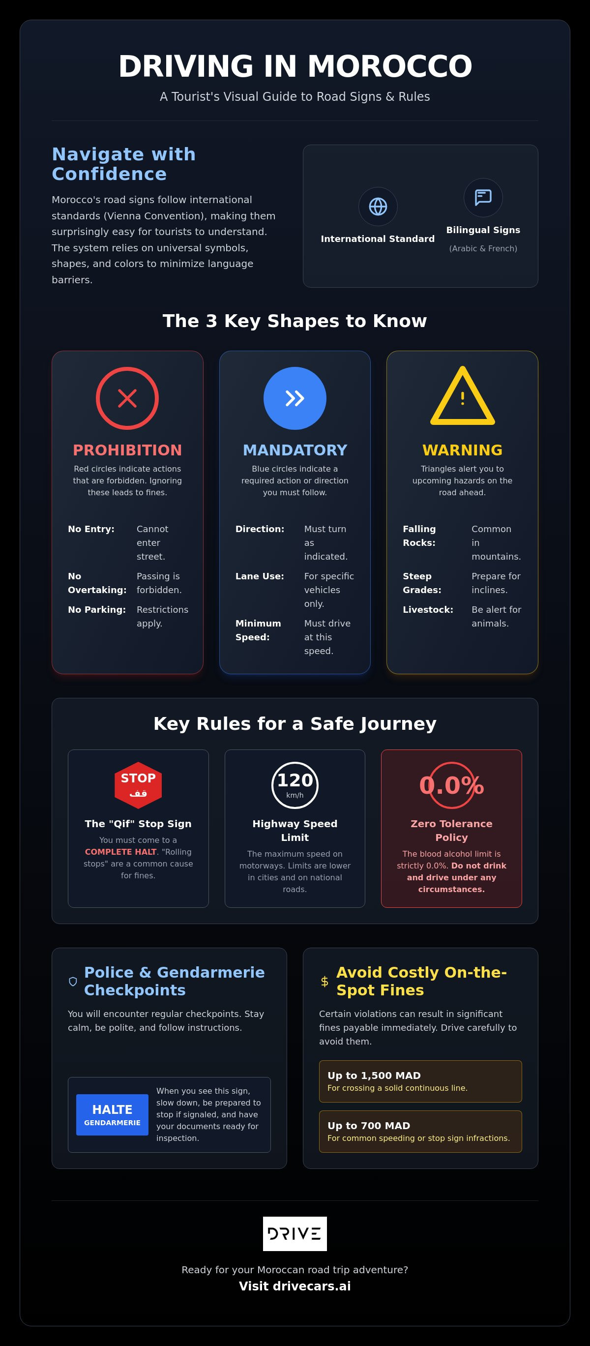 Morocco Road Signs for Tourists: A Complete 2026 Reference Guide